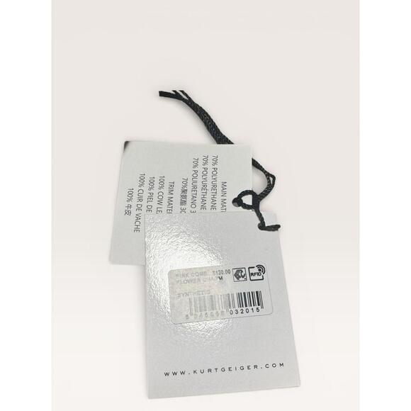 Kurt Geiger Floral Keychain Charm Metallic NWT - Picture 5 of 5